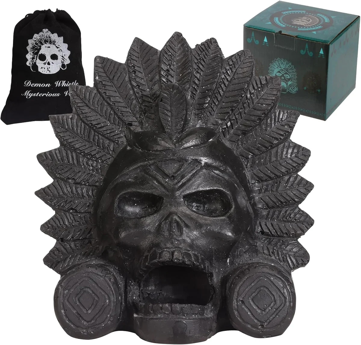 Black Aztec death whistle self-defense screamer