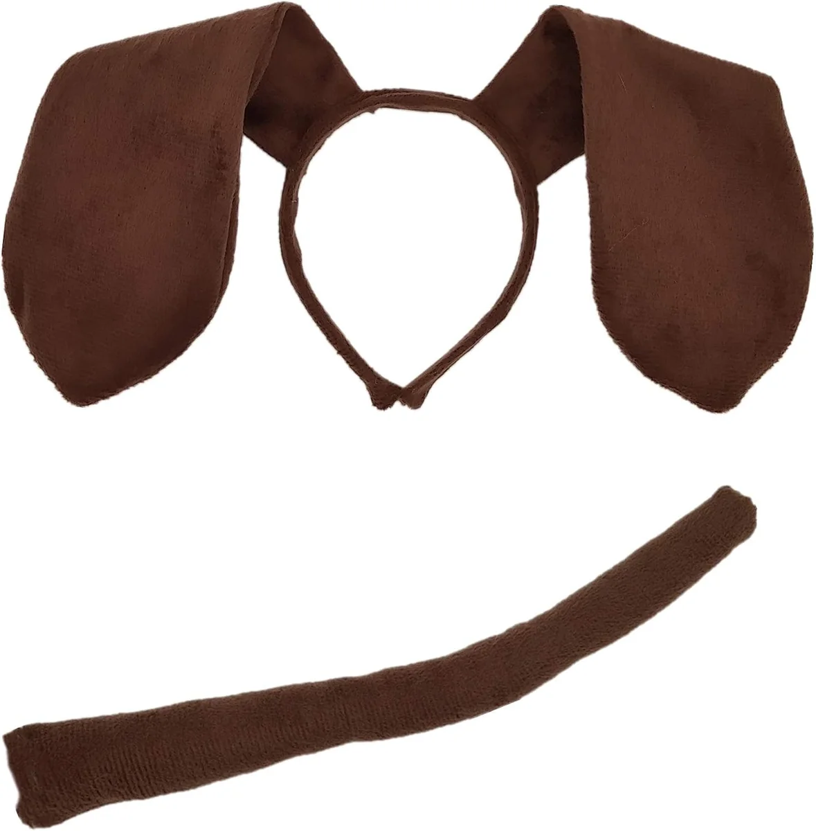 Dog ears headband and tail costume accessory