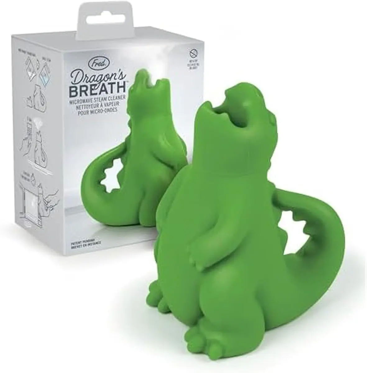 Dragon-shaped silicone microwave steam cleaner