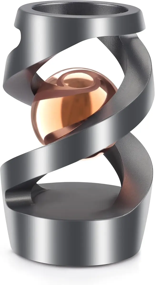 Rose gold kinetic spinning desk toy
