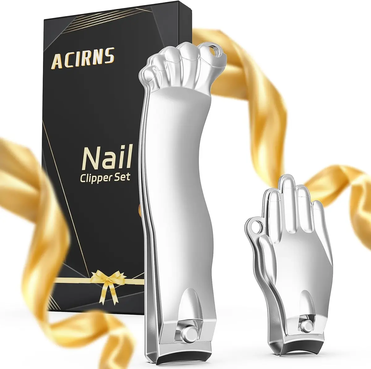 Novelty nail clippers set packaged as a gag gift