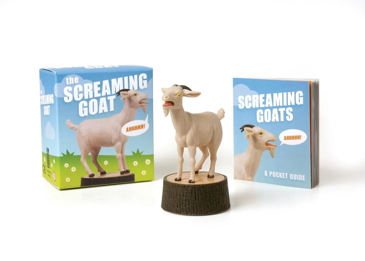 The Screaming Goat book and figure novelty set