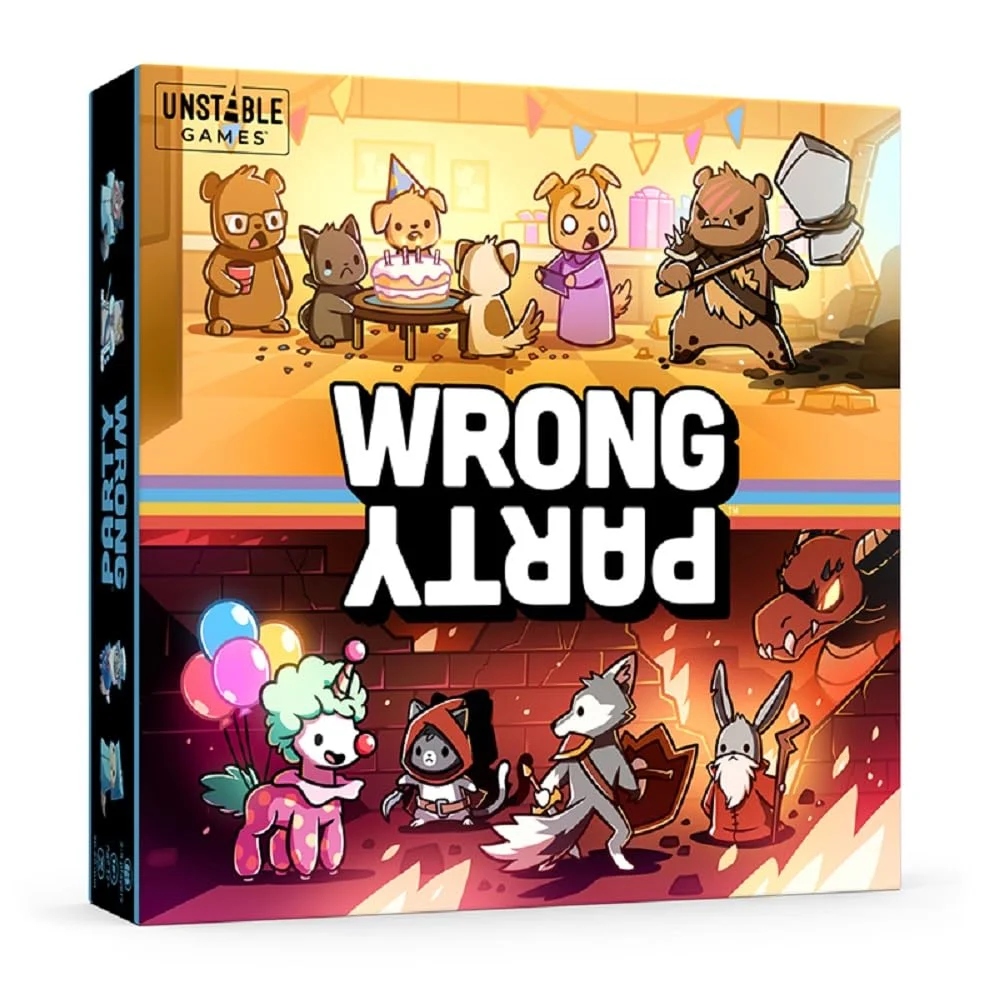 Wrong Party deck-building card game box